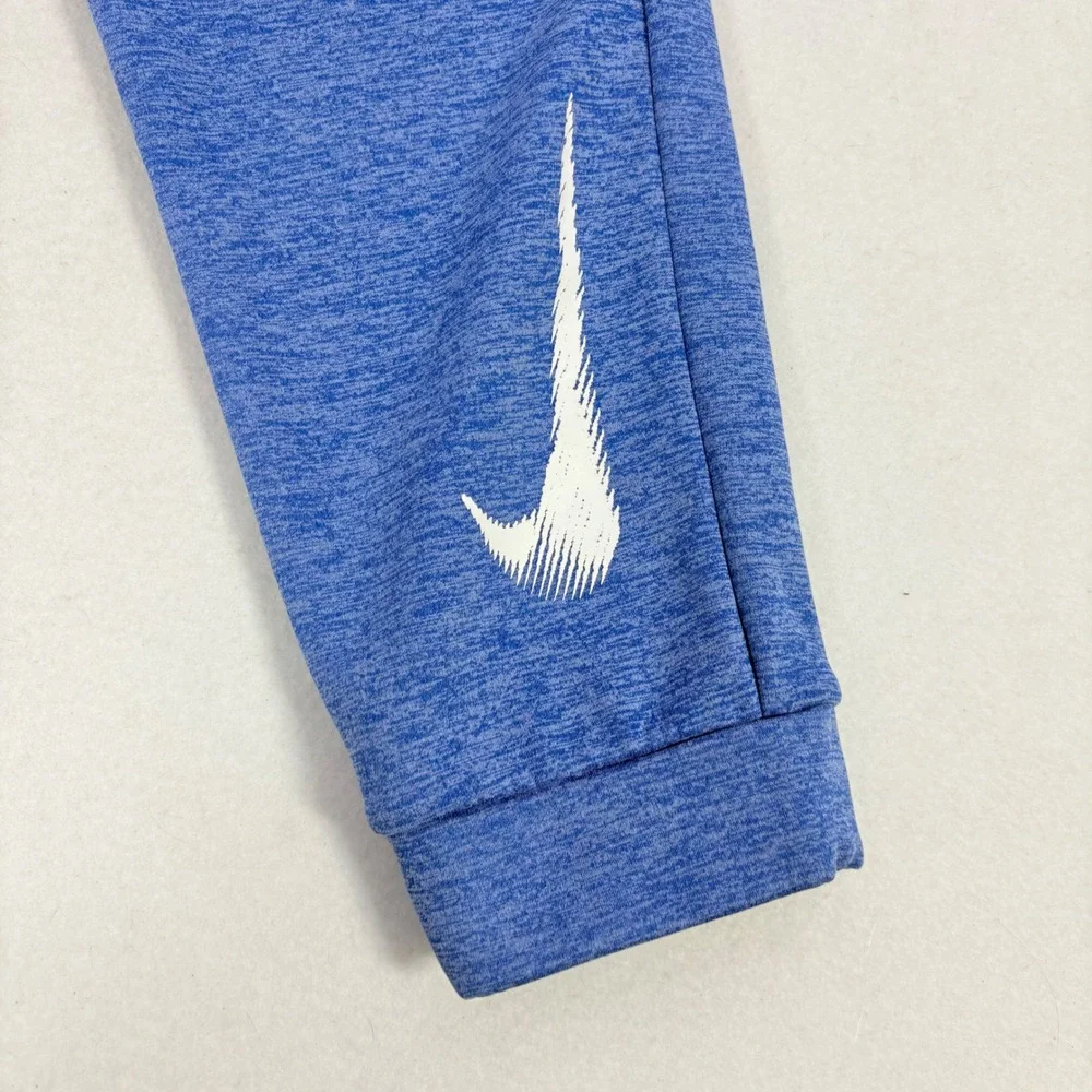 Nike Therma-FIT Joggers Youth Boys XL Blue Excellent Heathered Fleece Sweatpants